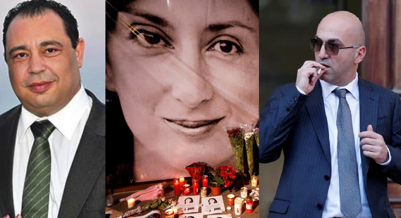 Police chief Silvio Valletta (left) had an apparently cozy relationship with Yorgen Fenech (right), who is accused of the murder of Daphne Caruana Galizia (center). (Image: Casino.org) Business tycoon Yorgen Fenech is Malta’s wealthiest casino ow